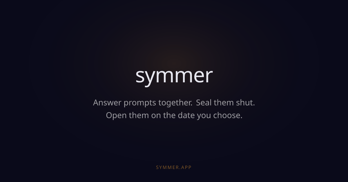 Symmer — Social Time Capsules